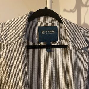 Bitten by Sarah Jessica Parker Navy and White Striped Jacket